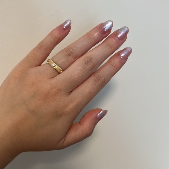 Hand engraved solid 18k yellow gold ring - Picture 12 of 12